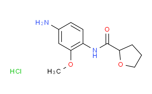 CAS No. 1706429-65-3, N-(4-Amino-2-methoxyphenyl)tetrahydrofuran-2-carboxamide hydrochloride