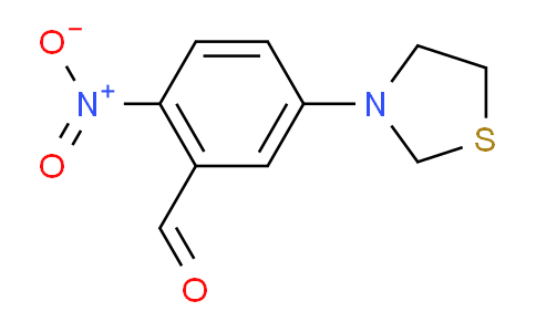 CAS No. 1707365-39-6, 2-Nitro-5-(thiazolidin-3-yl)benzaldehyde