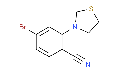 CAS No. 1707365-80-7, 4-Bromo-2-(thiazolidin-3-yl)benzonitrile