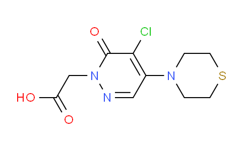 CAS No. 1707394-29-3, 2-(5-Chloro-6-oxo-4-thiomorpholinopyridazin-1(6H)-yl)acetic acid
