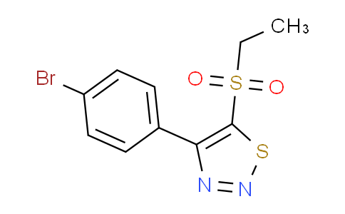 CAS No. 1707563-56-1, 4-(4-Bromophenyl)-5-(ethylsulfonyl)-1,2,3-thiadiazole