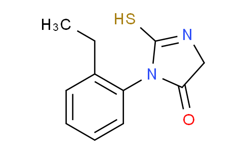 CAS No. 186822-57-1, 1-(2-Ethylphenyl)-2-mercapto-1H-imidazol-5(4H)-one