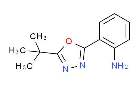 CAS No. 1248128-55-3, 2-(5-(tert-Butyl)-1,3,4-oxadiazol-2-yl)aniline