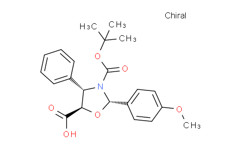 CAS No. 157580-39-7, (2S,4S,5R)-3-Boc-2-(4-methoxyphenyl)-4-phenyloxazolidine-5-carboxylic Acid