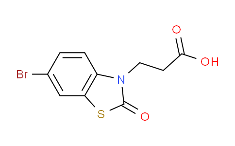 CAS No. 1192805-99-4, 3-(6-Bromo-2-oxobenzo[d]thiazol-3(2H)-yl)propanoic acid