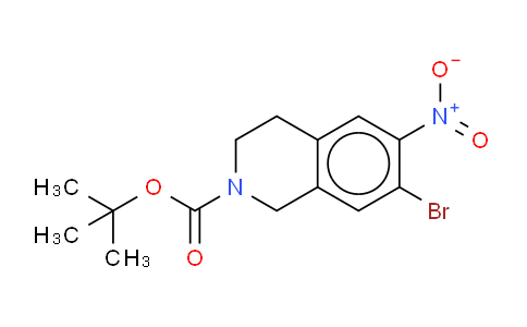 CAS No. 186390-63-6, 7-Bromo-6-nitro-n-tert-butoxycarbonyl-1,2,3,4-tetrahydroisoquinoline
