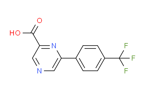 CAS No. 1864014-28-7, 6-[4-(Trifluoromethyl)phenyl]pyrazine-2-carboxylic Acid