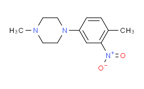 CAS No. 1034617-94-1, 1-Methyl-4-(4-methyl-3-nitrophenyl)piperazine