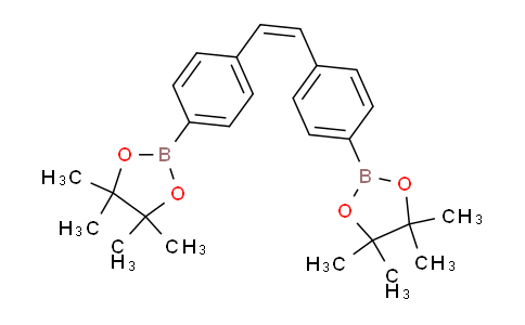CAS No. 1034917-77-5, (Z)-1,2-Bis(4-(4,4,5,5-tetramethyl-1,3,2-dioxaborolan-2-yl)phenyl)ethene