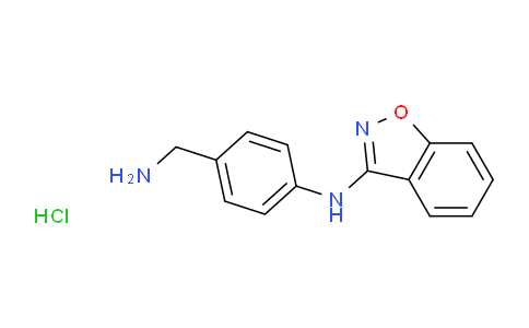 CAS No. 1184997-37-2, N-(4-(Aminomethyl)phenyl)benzo[d]isoxazol-3-amine hydrochloride