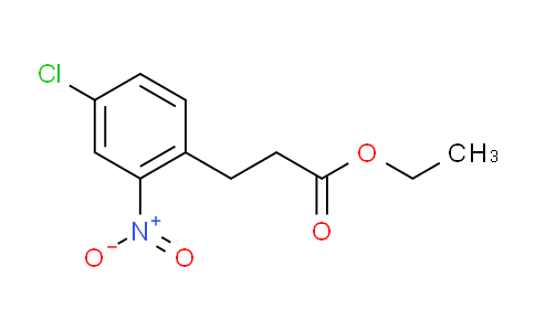 CAS No. 1185180-58-8, Ethyl 3-(4-Chloro-2-nitrophenyl)propanoate