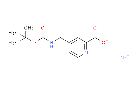 CAS No. 1185292-66-3, Sodium 4-(((tert-butoxycarbonyl)amino)methyl)picolinate