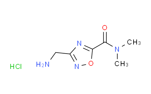 CAS No. 1185299-27-7, 3-(Aminomethyl)-N,N-dimethyl-1,2,4-oxadiazole-5-carboxamide hydrochloride