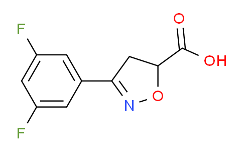 CAS No. 1694094-73-9, 3-(3,5-Difluorophenyl)-4,5-dihydroisoxazole-5-carboxylic acid