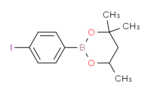 CAS No. 1279115-53-5, 2-(4-Iodophenyl)-4,4,6-trimethyl-1,3,2-dioxaborinane