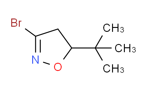CAS No. 128464-85-7, 3-Bromo-5-(tert-butyl)-4,5-dihydroisoxazole