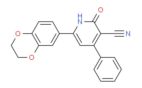 CAS No. 1536767-20-0, 6-(2,3-Dihydrobenzo[b][1,4]dioxin-6-yl)-2-oxo-4-phenyl-1,2-dihydropyridine-3-carbonitrile