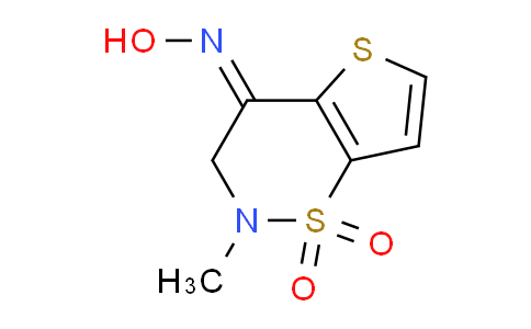 CAS No. 1030422-56-0, 4-(Hydroxyimino)-2-methyl-3,4-dihydro-2H-thieno[2,3-e][1,2]thiazine 1,1-dioxide