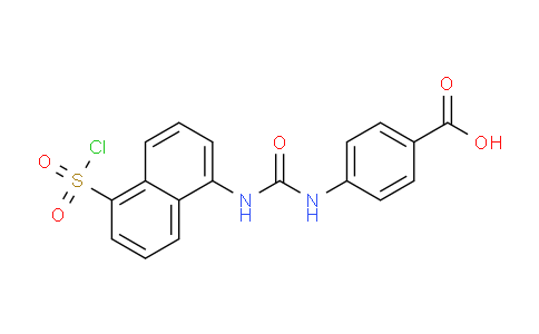 CAS No. 1032507-49-5, 4-(3-(5-(Chlorosulfonyl)naphthalen-1-yl)ureido)benzoic acid