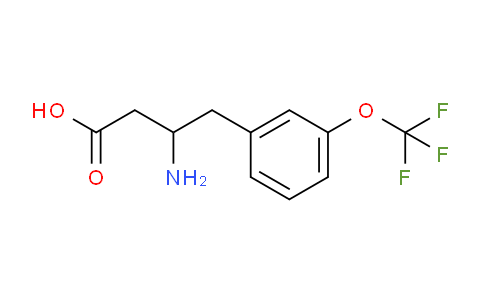 CAS No. 1391248-75-1, 3-Amino-4-[3-(trifluoromethoxy)phenyl]butyric Acid