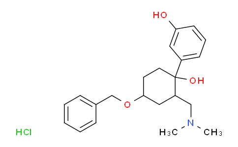 CAS No. 1841081-56-8, 3-(4-(Benzyloxy)-2-((dimethylamino)methyl)-1-hydroxycyclohexyl)phenol hydrochloride