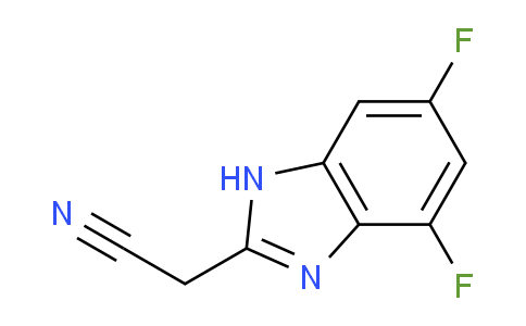 CAS No. 1533815-59-6, 2-(Cyanomethyl)-5,7-difluorobenzimidazole