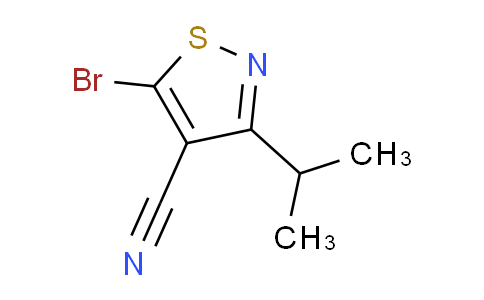 CAS No. 1823933-86-3, 5-Bromo-3-isopropylisothiazole-4-carbonitrile