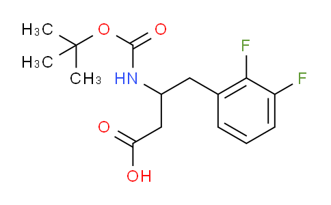 CAS No. 1824352-40-0, 3-(Boc-amino)-4-(2,3-difluorophenyl)butyric Acid