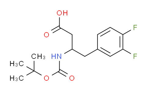 CAS No. 1824364-78-4, 3-(Boc-amino)-4-(3,4-difluorophenyl)butyric Acid