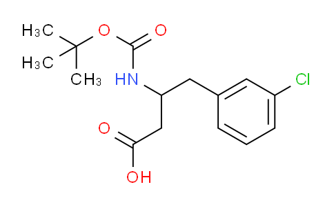 CAS No. 1824559-08-1, 3-(Boc-amino)-4-(3-chlorophenyl)butyric Acid