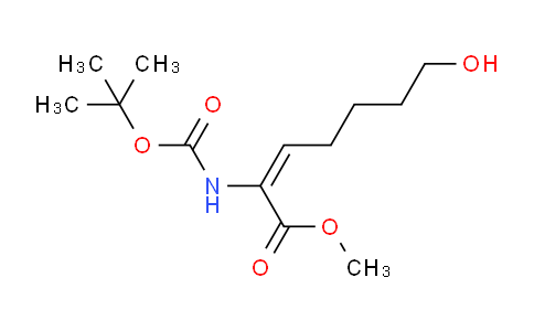 CAS No. 1824840-54-1, Methyl 2-((tert-butoxycarbonyl)amino)-7-hydroxyhept-2-enoate