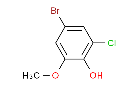 CAS No. 1827620-20-1, 4-Bromo-2-chloro-6-methoxyphenol