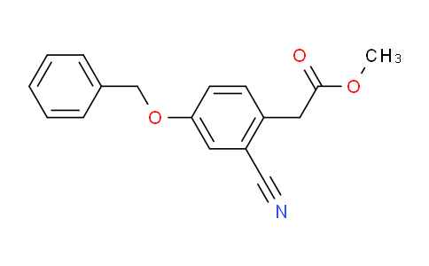 CAS No. 1823457-26-6, Methyl 2-[4-(Benzyloxy)-2-cyanophenyl]acetate
