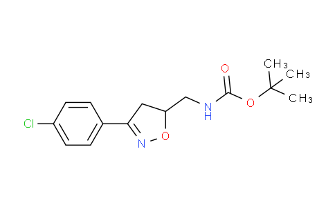 CAS No. 1823484-71-4, tert-Butyl ((3-(4-chlorophenyl)-4,5-dihydroisoxazol-5-yl)methyl)carbamate