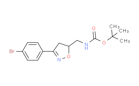 CAS No. 1823499-38-2, tert-Butyl ((3-(4-bromophenyl)-4,5-dihydroisoxazol-5-yl)methyl)carbamate