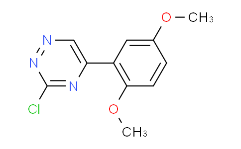 CAS No. 1368788-86-6, 3-Chloro-5-(2,5-dimethoxyphenyl)-1,2,4-triazine