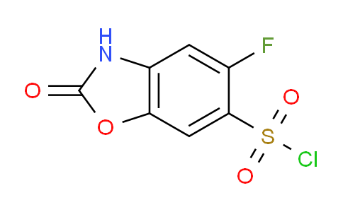 CAS No. 1368799-14-7, 5-Fluoro-2-oxo-2,3-dihydrobenzo[d]oxazole-6-sulfonyl chloride