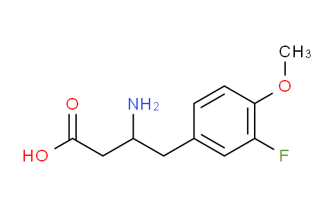 CAS No. 1369340-91-9, 3-Amino-4-(3-fluoro-4-methoxyphenyl)butyric Acid