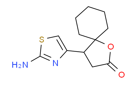 CAS No. 137180-65-5, 4-(2-Aminothiazol-4-yl)-1-oxaspiro[4.5]decan-2-one
