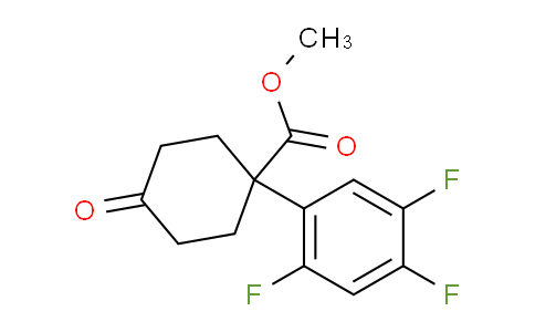 CAS No. 1385694-46-1, Methyl 4-Oxo-1-(2,4,5-trifluorophenyl)cyclohexanecarboxylate