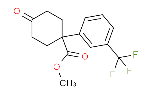 CAS No. 1385694-63-2, Methyl 4-Oxo-1-[3-(trifluoromethyl)phenyl]cyclohexanecarboxylate