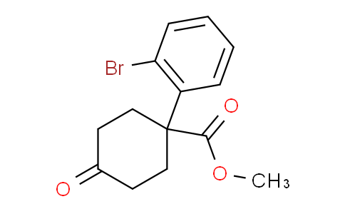 CAS No. 1385694-67-6, Methyl 1-(2-Bromophenyl)-4-oxocyclohexanecarboxylate