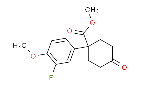 CAS No. 1385694-75-6, Methyl 1-(3-Fluoro-4-methoxyphenyl)-4-oxocyclohexanecarboxylate