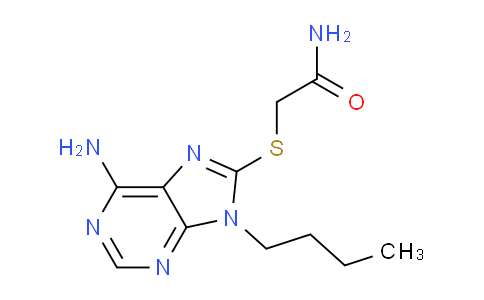 CAS No. 1387565-78-7, 2-((6-Amino-9-butyl-9H-purin-8-yl)thio)acetamide