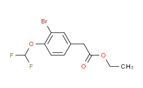 CAS No. 1445891-64-4, Ethyl 3-Bromo-4-(difluoromethoxy)phenylacetate