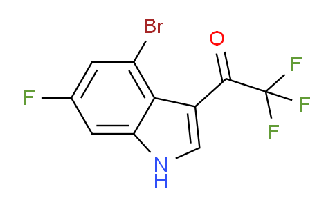 CAS No. 1448891-32-4, 1-(4-Bromo-6-fluoro-3-indolyl)-2,2,2-trifluoroethanone