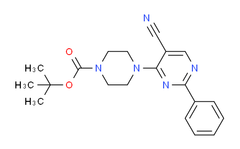 MC810363 | 1858252-01-3 | 4-(5-Cyano-2-phenyl-pyrimidin-4-yl)-piperazine-1-carboxylic acid tert-butyl ester