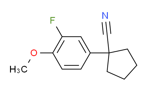 CAS No. 1521161-09-0, 1-(3-Fluoro-4-methoxyphenyl)cyclopentanecarbonitrile