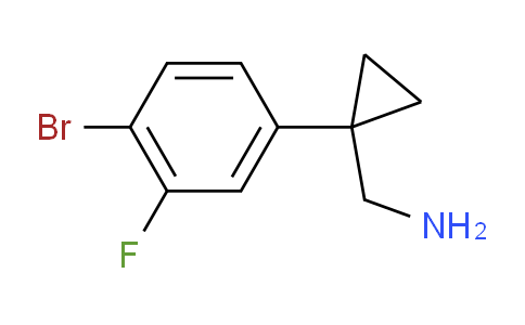 CAS No. 1523008-70-9, 1-(4-Bromo-3-fluorophenyl)cyclopropanemethanamine