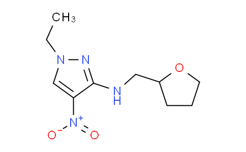CAS No. 1429418-07-4, 1-Ethyl-4-nitro-N-((tetrahydrofuran-2-yl)methyl)-1H-pyrazol-3-amine